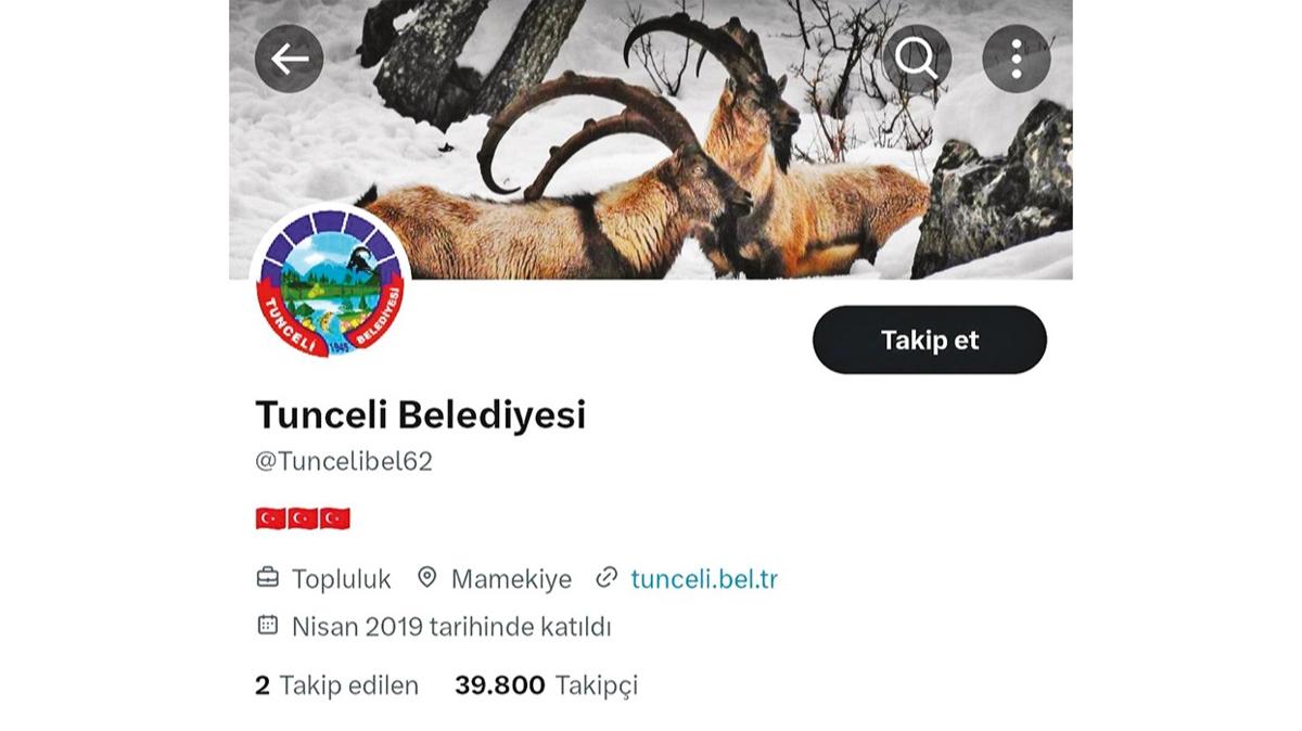 Tunceli Belediyesi'ne Trk bayra geri geldi