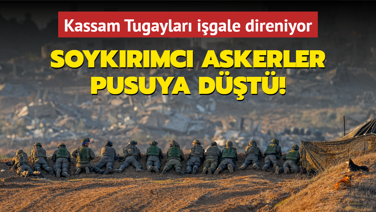 Kassam Tugaylar igale direniyor... Soykrmc askerler pusuya dt!