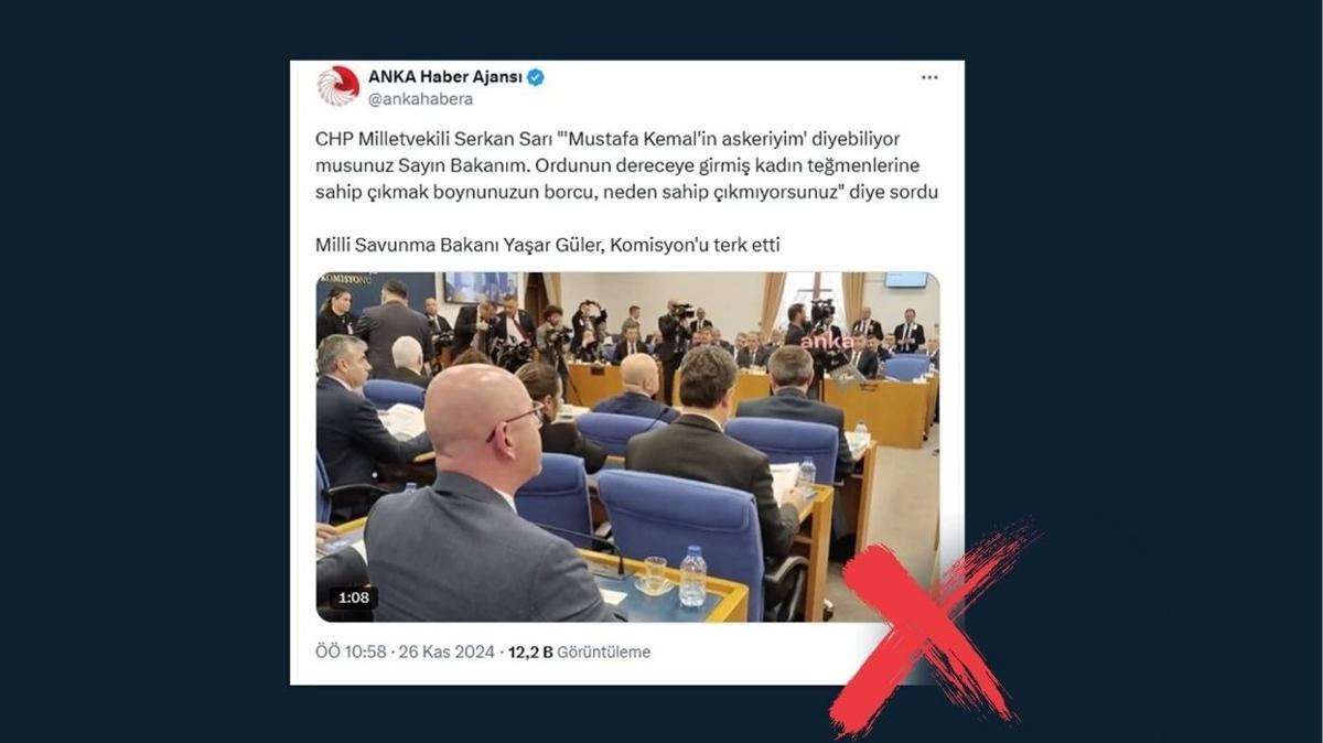 "Bakan Gler, komisyonu terk etti" maniplasyonuna cevap geldi