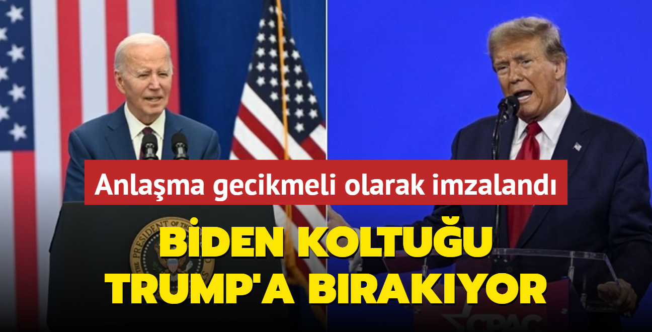 ABD'de Biden koltuu Trump'a brakyor: Anlama gecikmeli olarak imzaland