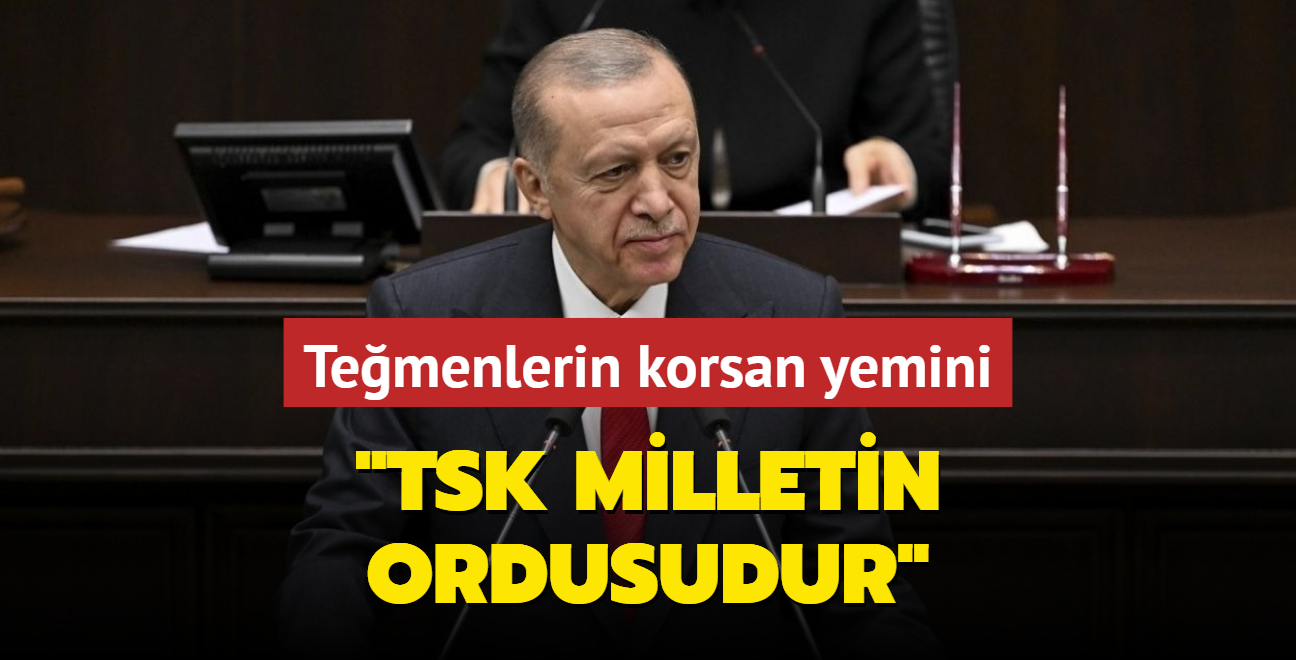 Bakan Erdoan: TSK bir partinin deil milletin ordusudur, peygamber ocadr, milletimizin gurur kaynadr!