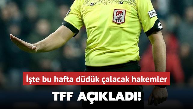 TFF aklad! te bu hafta ddk alacak hakemler