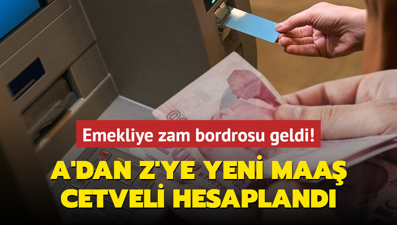 4A, 4B ve 4C SSK BAKUR emeklisine zam bordrosu geldi! A'dan Z'ye yeni maa cetveli hesapland