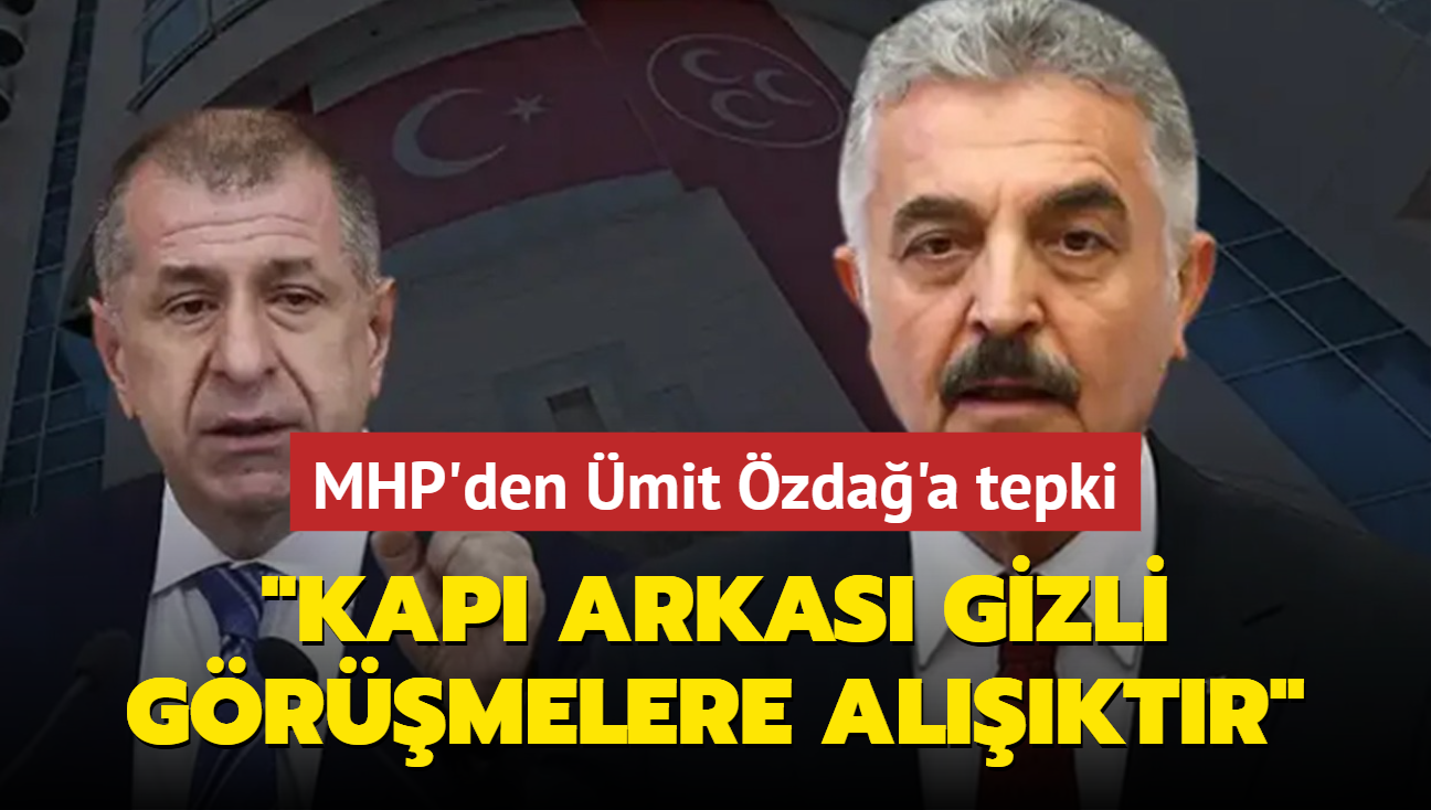 MHP'den mit zda'a tepki: Bu ahsn kaos dnda beslenecei bir kaynak yoktur