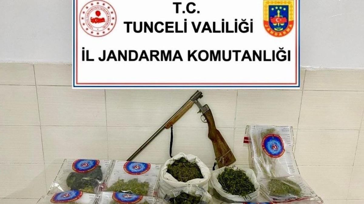 Tunceli'de uyuturucu ve silah operasyonu: ki ayr olayda pheliler yakaland