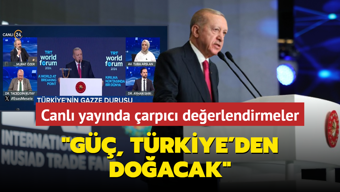 Canl yaynda arpc deerlendirmeler! Trkiye'nin Gazze duruu: G, Trkiye'den doacak