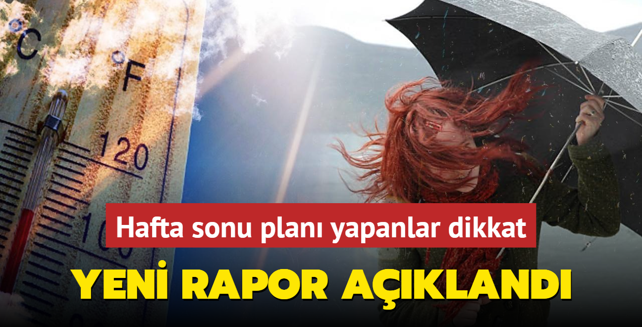 Hafta sonu plan yapanlar dikkat! Meteoroloji'den son dakika raporu