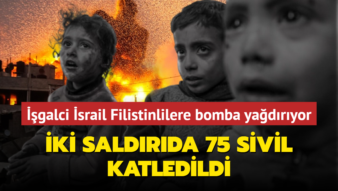 galci srail'den Beyt Lahya'ya pe pee saldr: 75 Filistinli ehit oldu