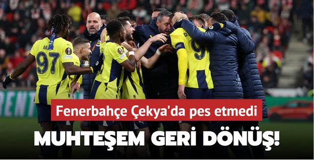 MA SONUCU: Slavia Prag 1-2 Fenerbahe