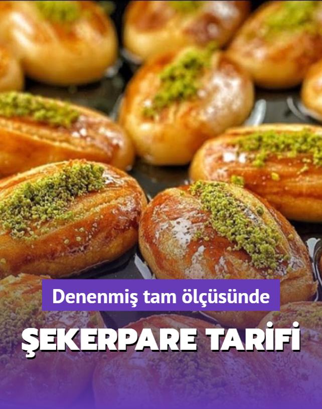 Denenmi tam lsnde ekerpare tarifi! Un kvam yumuack oluyor, zerine fndk ekleyin