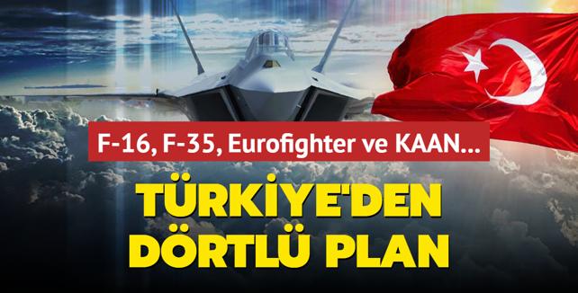 F-16, F-35, Eurofighter ve KAAN... Forbes yazd... Trkiye'den drtl plan