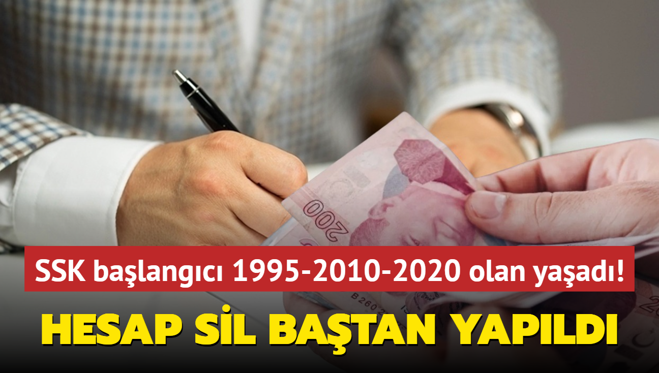 SSK balangc 1995-2010-2020 olan yaad! 5400-2100-3600 gn primle hesap sil batan yapld