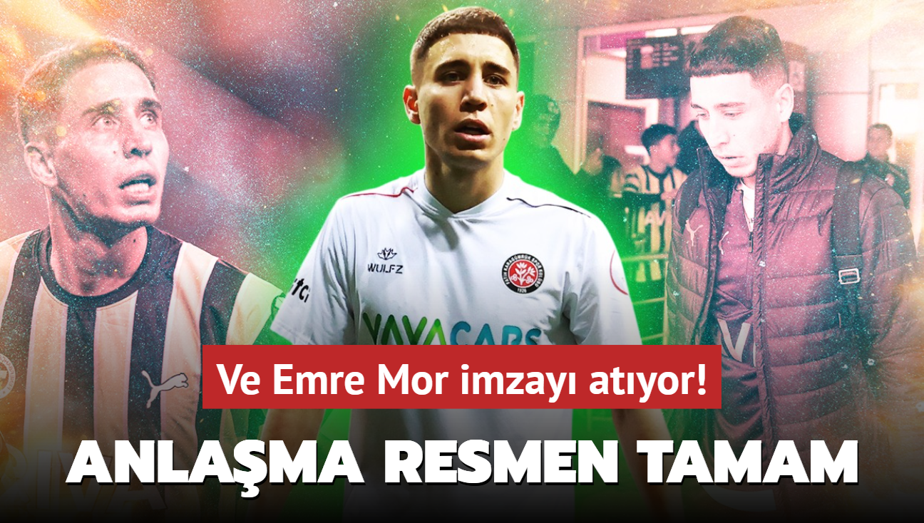 Ve Emre Mor imzay atyor! Teknik direktr byle duyurdu: Anlama resmen tamam