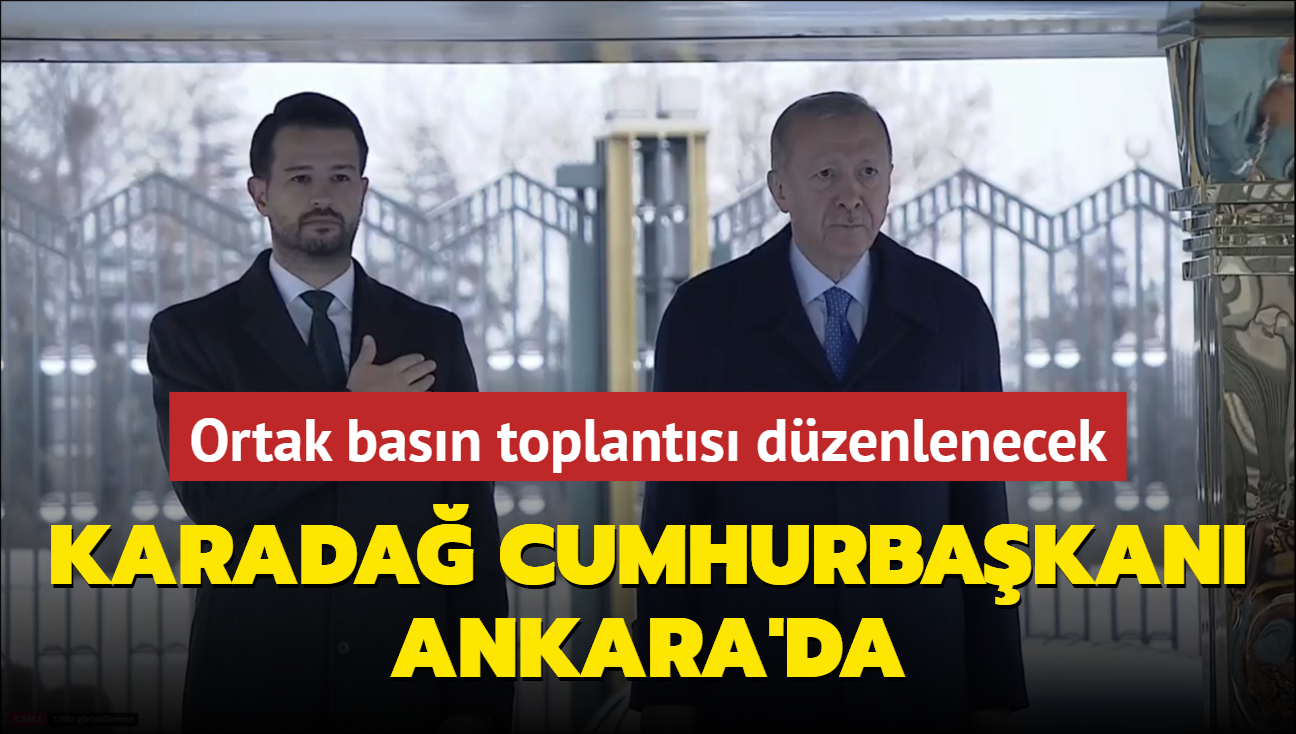 Karada Cumhurbakan Ankara'da... Ortak basn toplants dzenlenecek 