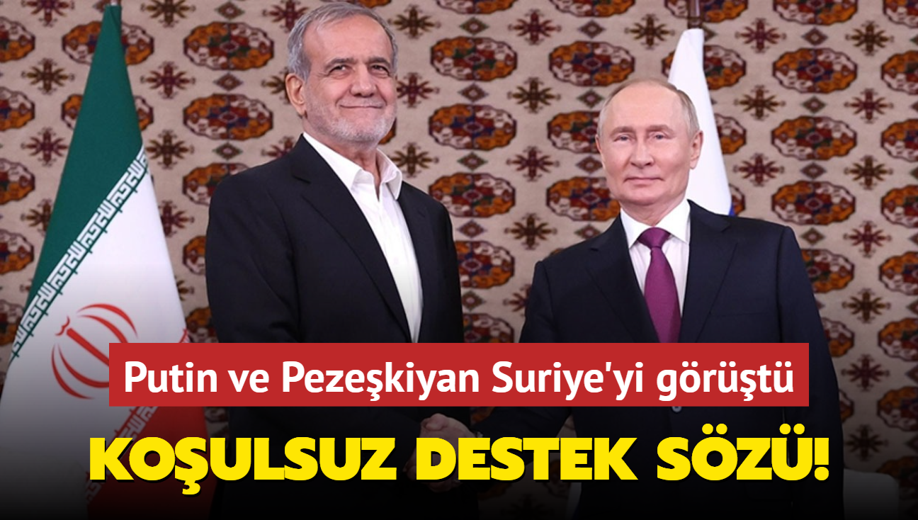 Putin ve Pezekiyan Suriye'yi grt... Koulsuz destek sz!