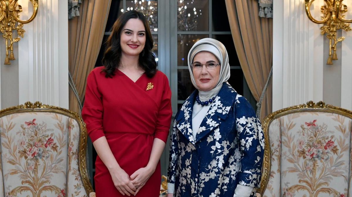 Emine Erdoan, Milena Milatovic ile bir araya geldi: Srdrlebilir kalknma vurgusu