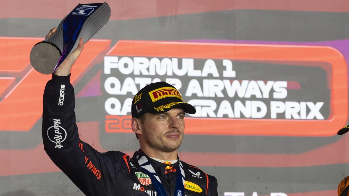 Formula 1'de Katar Grand Prix'sini kazanan Max Verstappen!