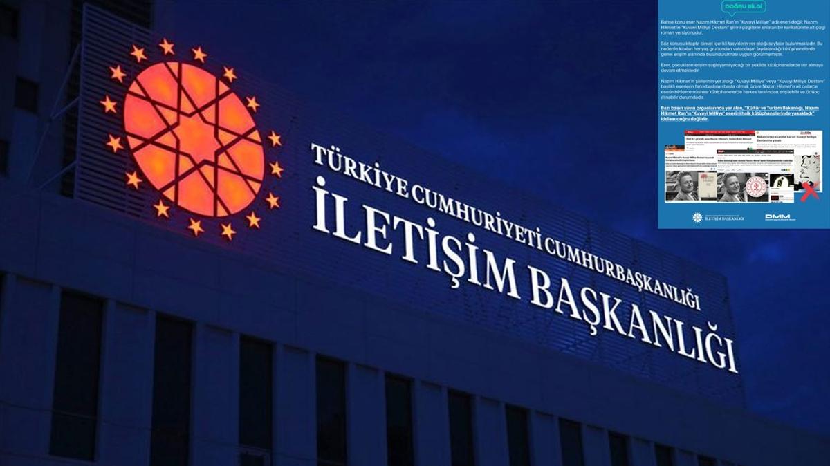"Nazm Hikmet'in Kuvayi Milliye" eseri yasakland" iddias yalanland