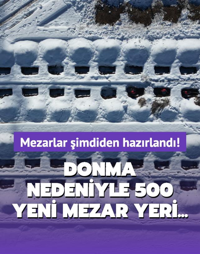 Donma nedeniyle 500 mezar yeri imdiden hazrland