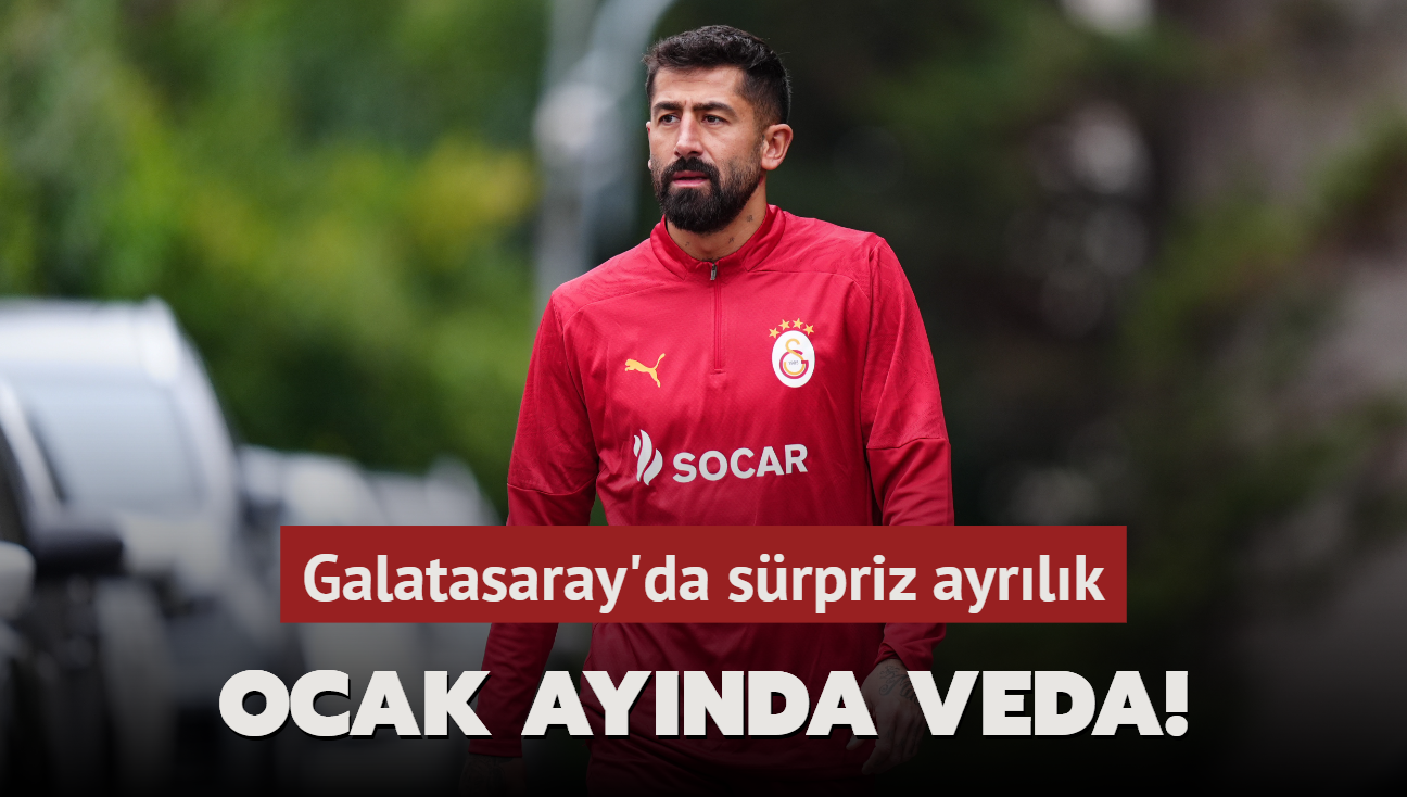 Ocak aynda veda edecek! Galatasaray'da srpriz ayrlk