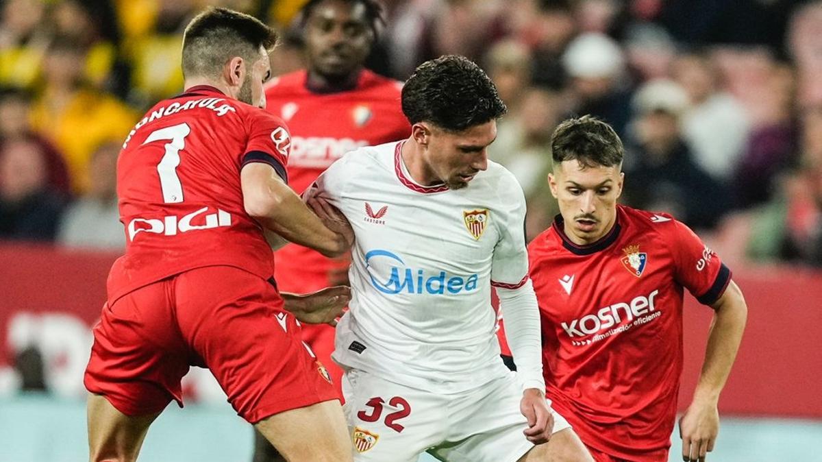 Sevilla ile Osasuna manda kazanan kmad