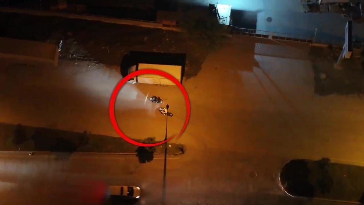 Sokak yar hayali ksa srd... Polisten dronlu baskn!