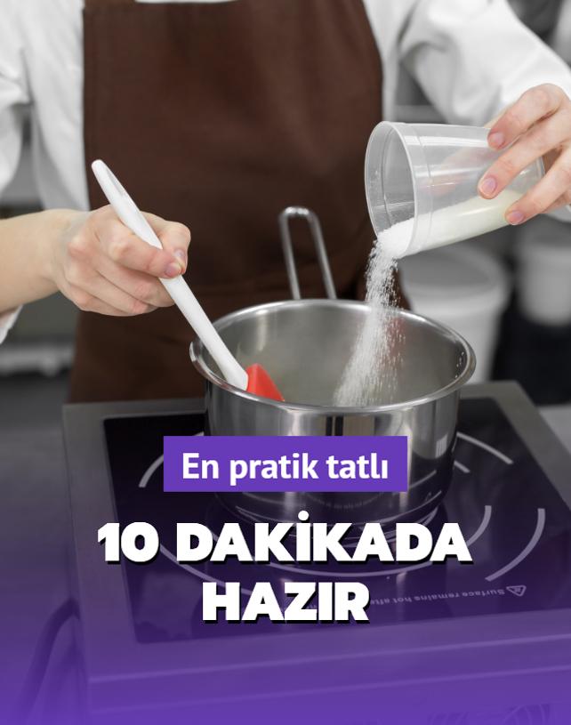 Tencerede sufle olur mu demeyin! 10 dakikada en pratik tatl