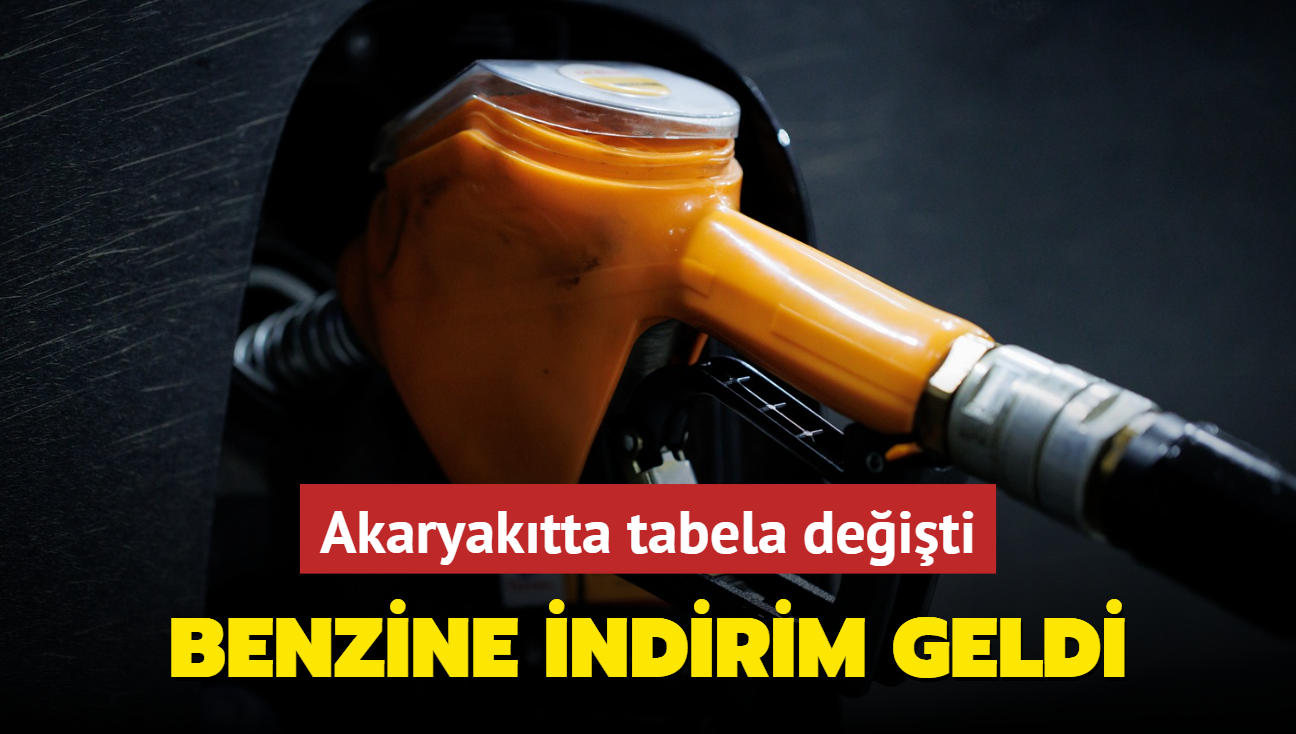 Akaryaktta tabela deiti... Benzine indirim geldi