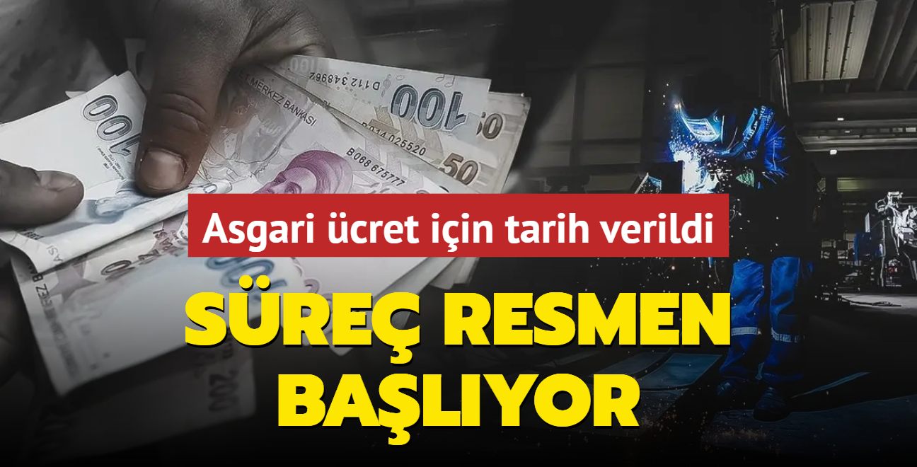 Asgari cret iin tarih verildi... Sre resmen balyor