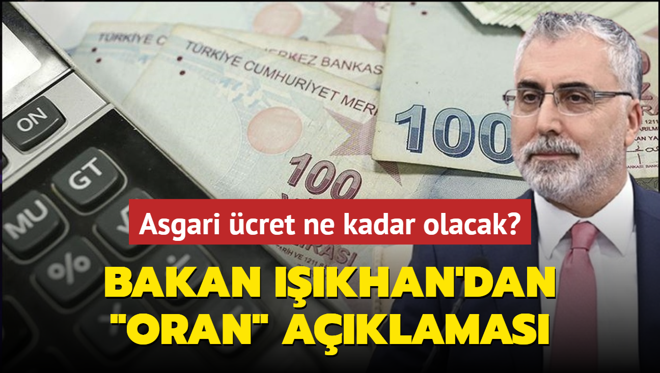 Bakan Ikhan'dan oran aklamas: Asgari cret ne kadar olacak"