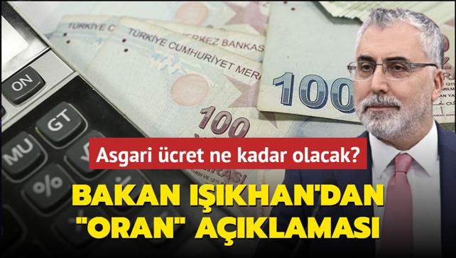 Bakan Ikhan'dan oran aklamas: Asgari cret ne kadar olacak?