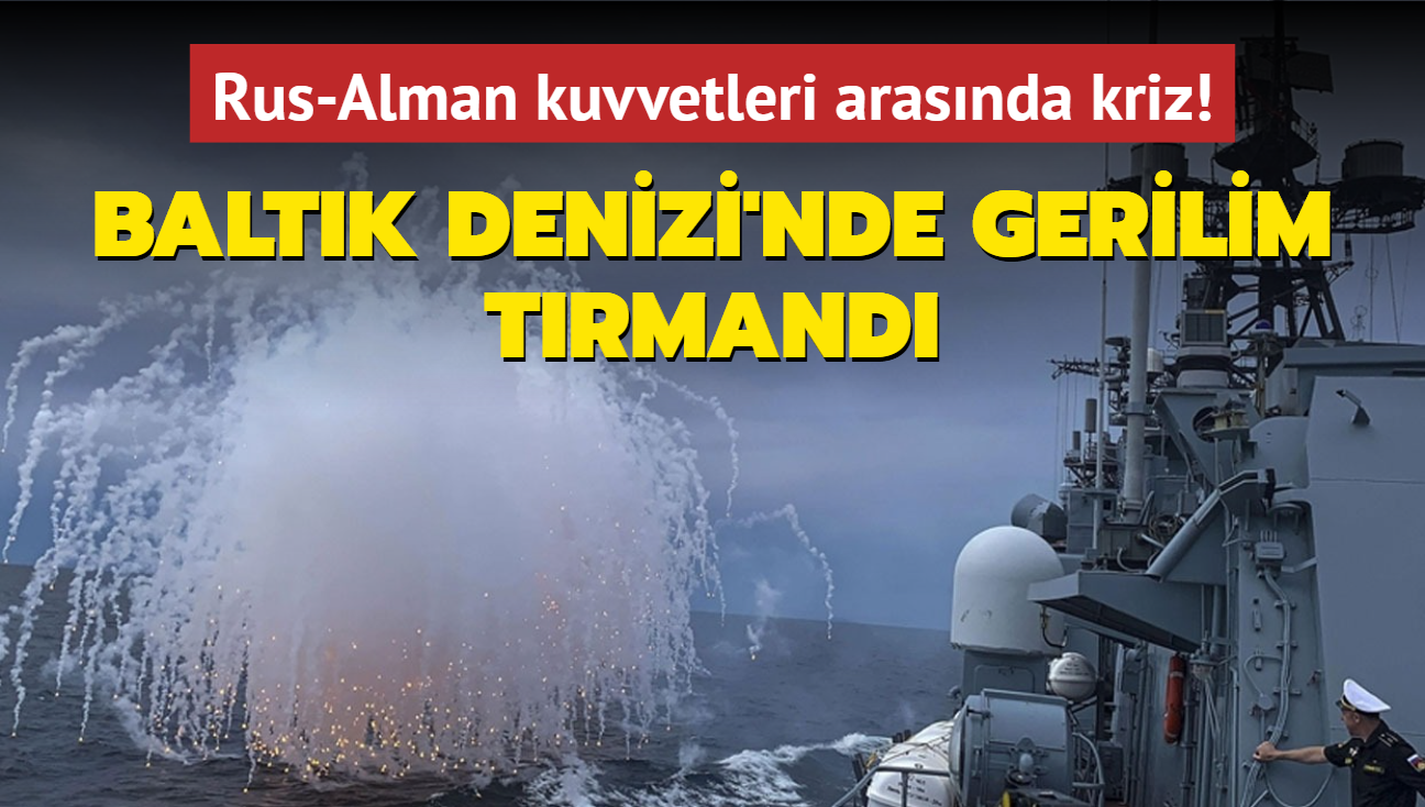 Baltk Denizi'nde gerilim bir anda trmand... Rus gemisinden Alman helikopterine uyar atei!