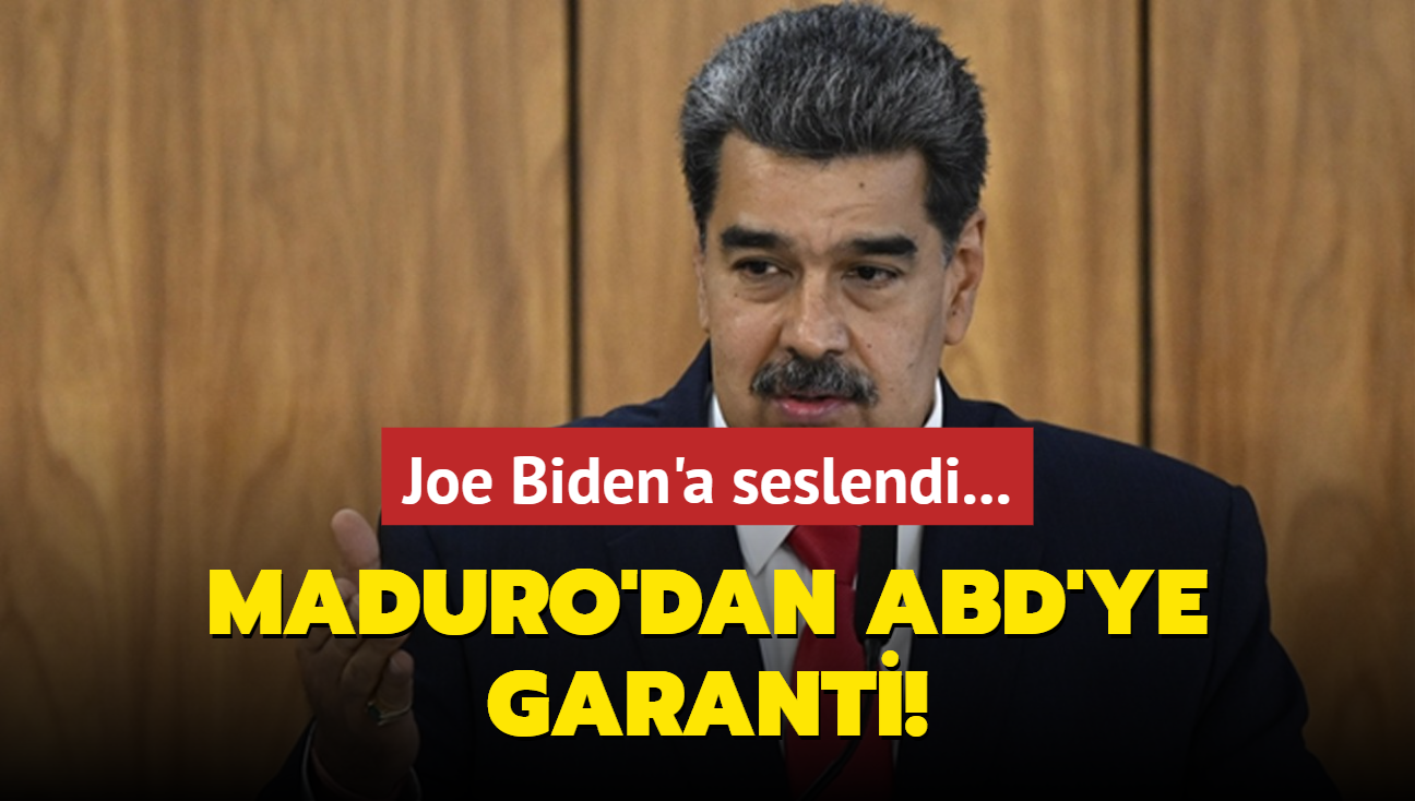 Joe Biden'a seslendi... Maduro'dan ABD'ye garanti!