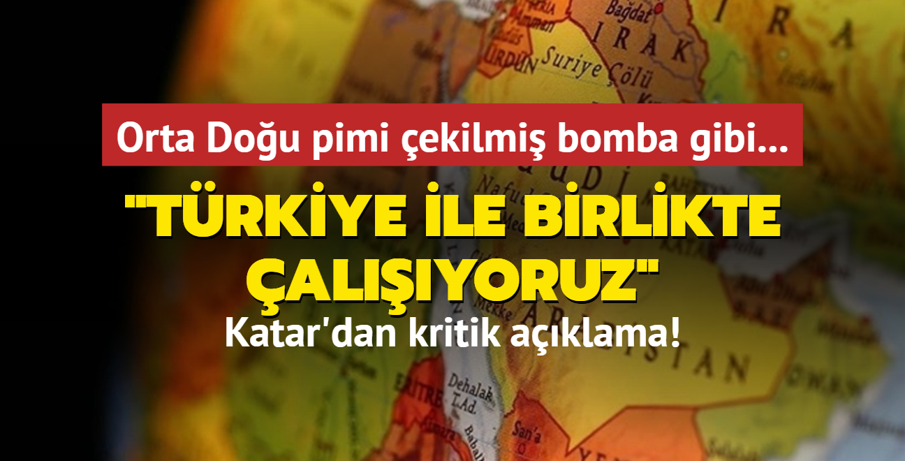 Orta Dou pimi ekilmi bomba gibi... 'Trkiye ile birlikte alyoruz'