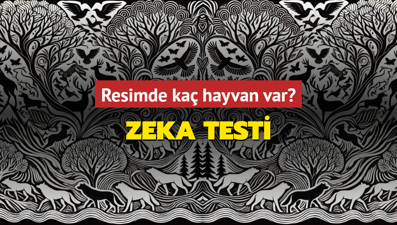 Zeka testi! Resimde ka hayvan var" 5 saniyede IQ ortaya kyor