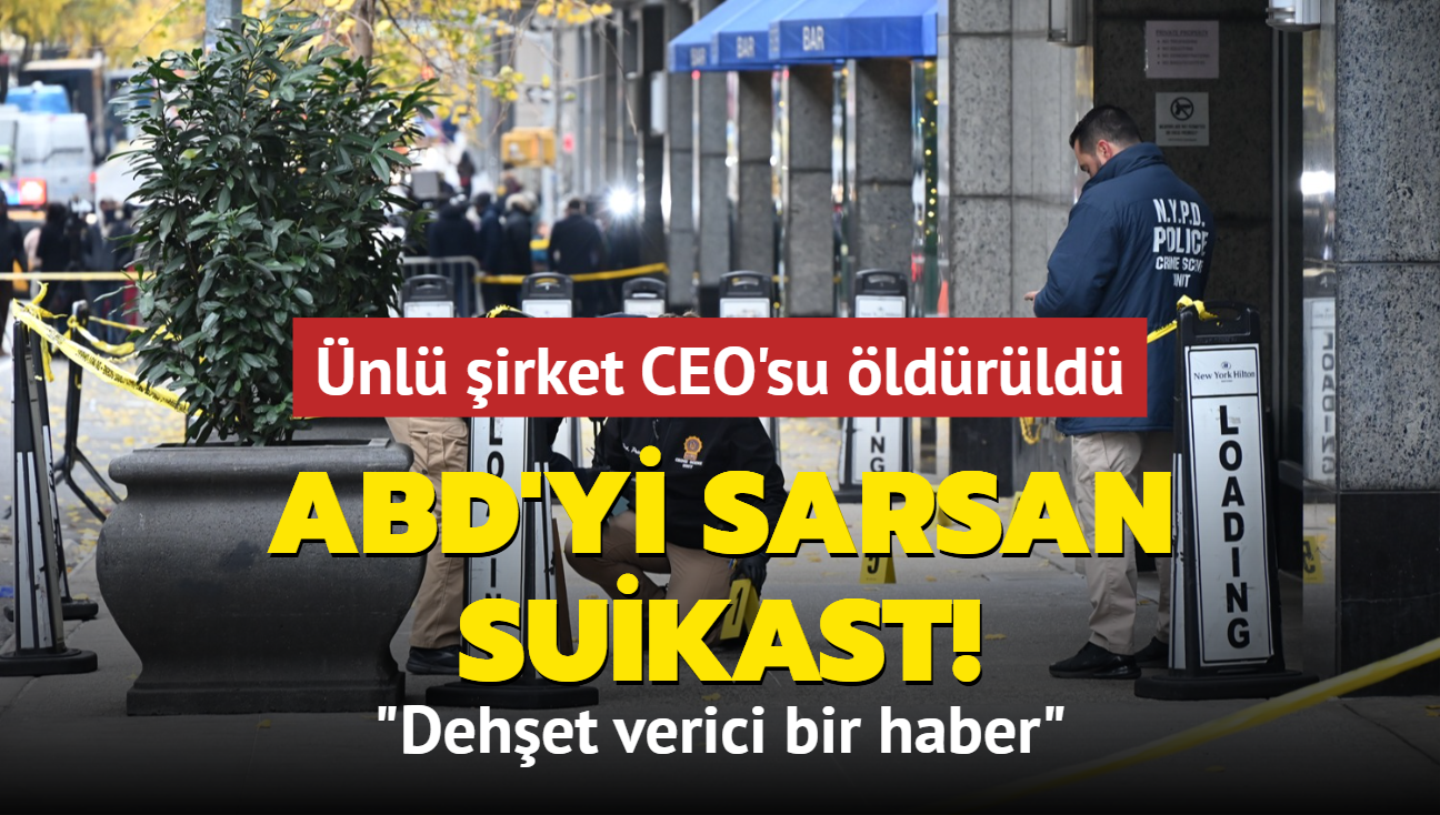 ABD'yi sarsan suikast! nl irket CEO'su ldrld: Dehet verici bir haber