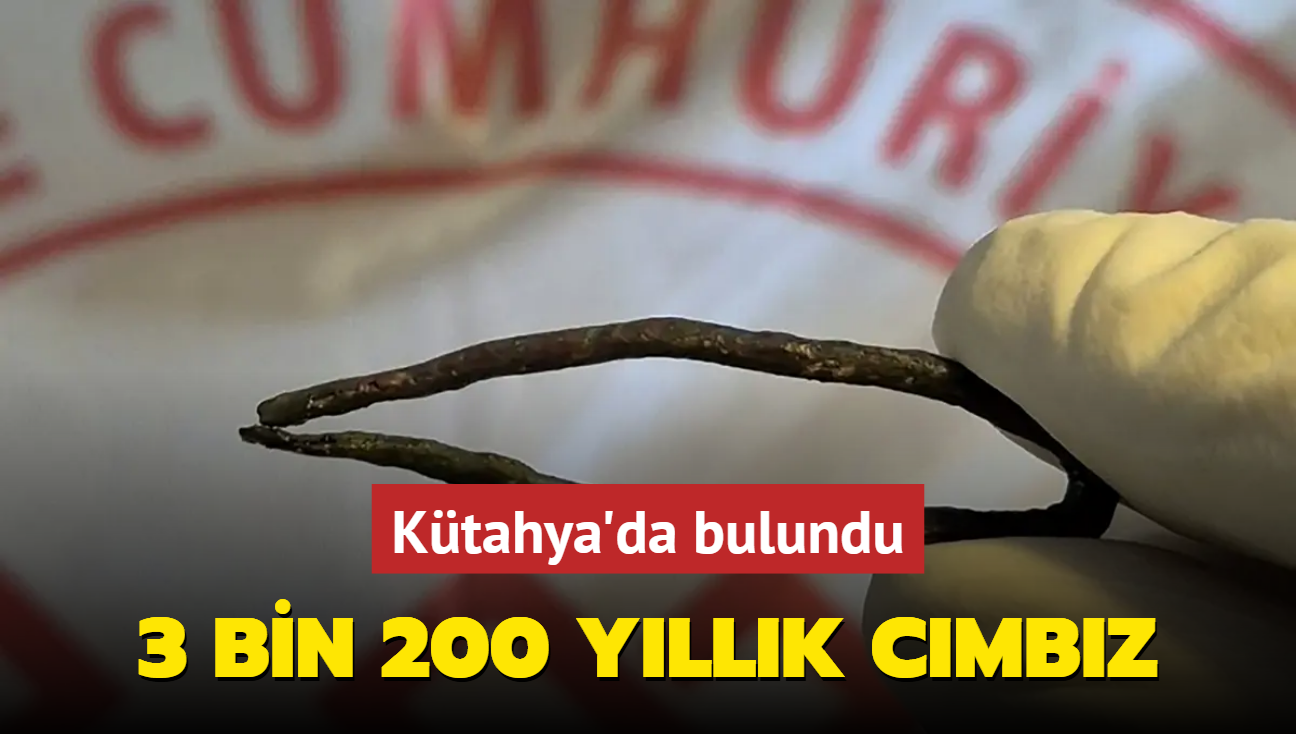 Ktahya'da 3 bin 200 yllk cmbz bulundu