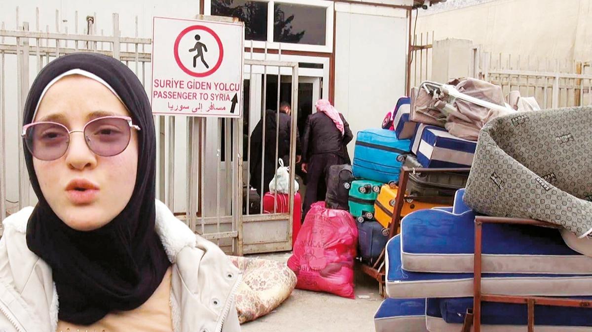 Suriyeliler Halep'e dn yolunda... Huzur salannca hepsi gidecek