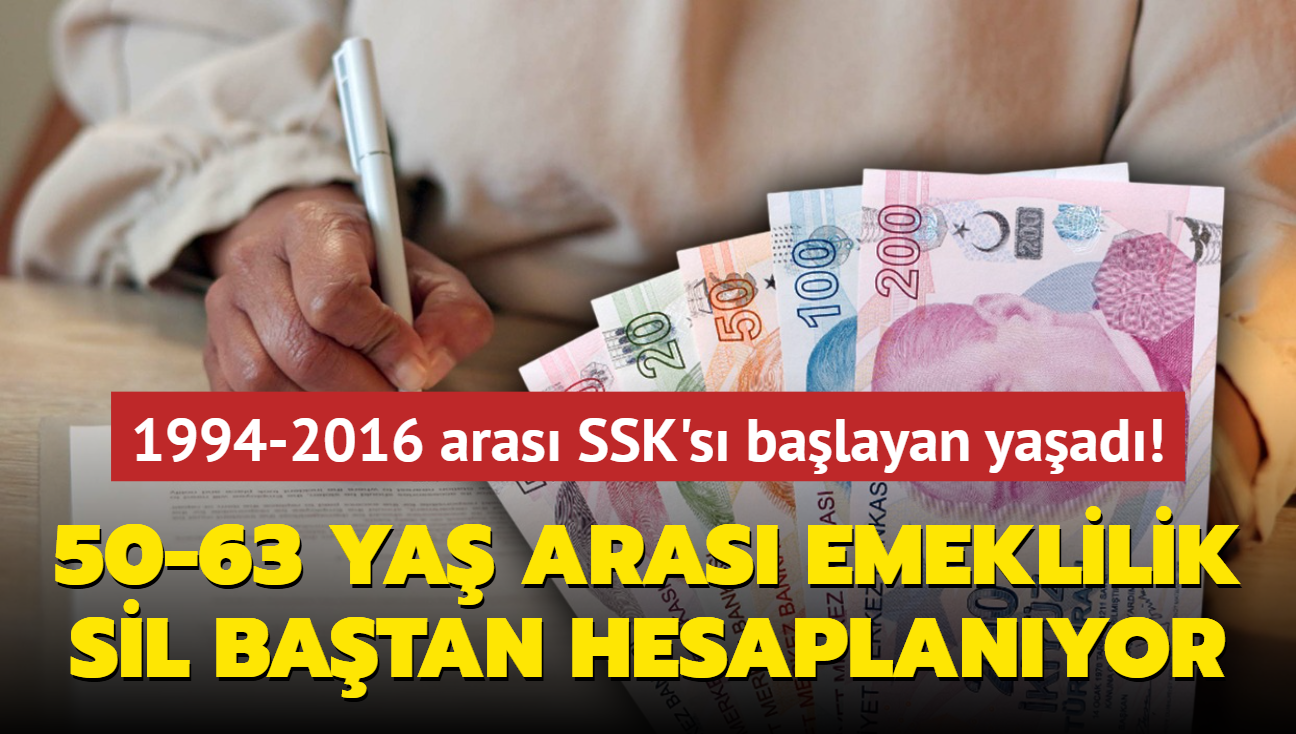 1994-2016 aras SSK's balayan yaad! 50-63 ya aras emeklilik ya sil batan hesaplanyor