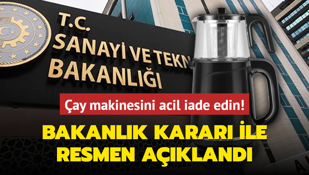 Bakanlk karar ile resmen akland: ay makinesini acil iade edin! arpma ihtimali var...