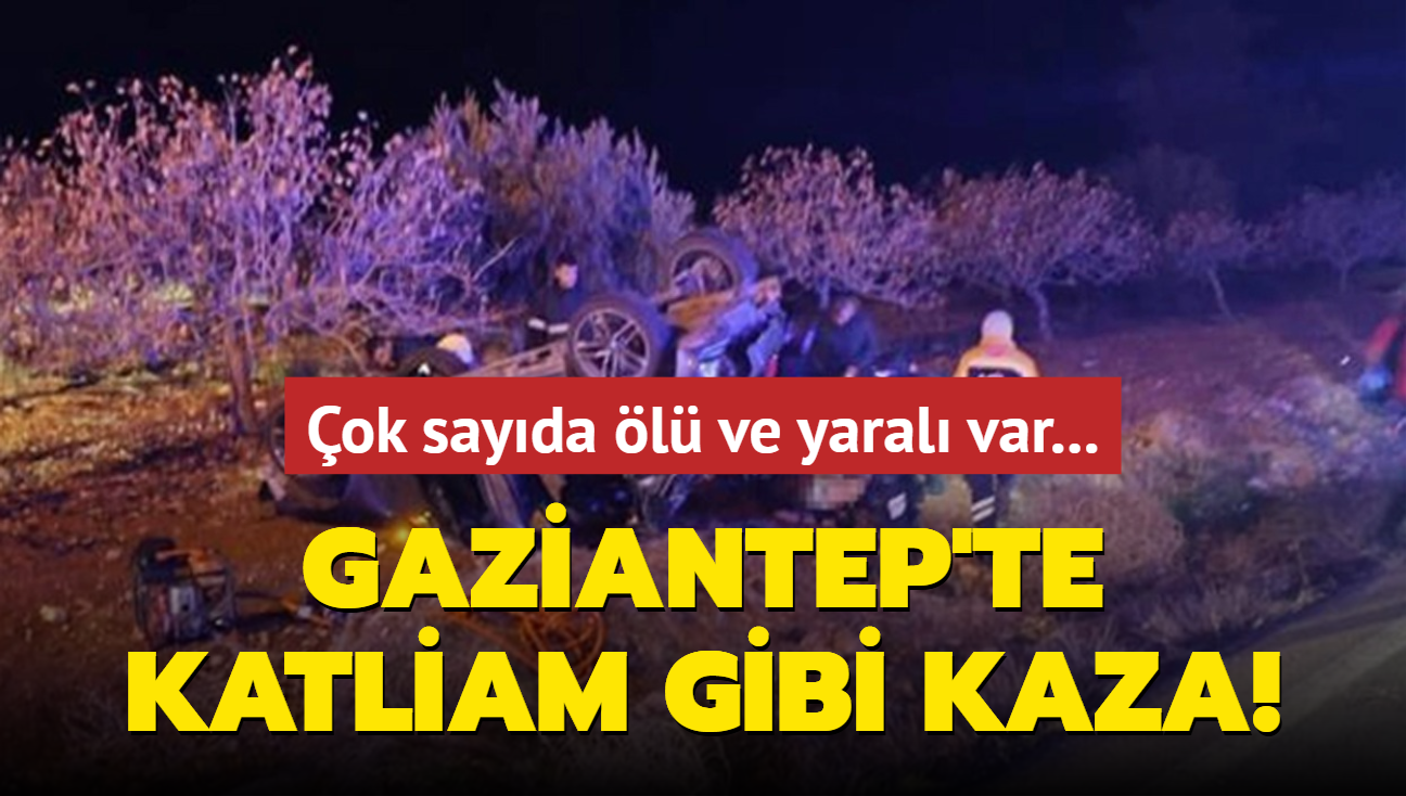 Gaziantep'te katliam gibi kaza! ok sayda l ve yaral var...