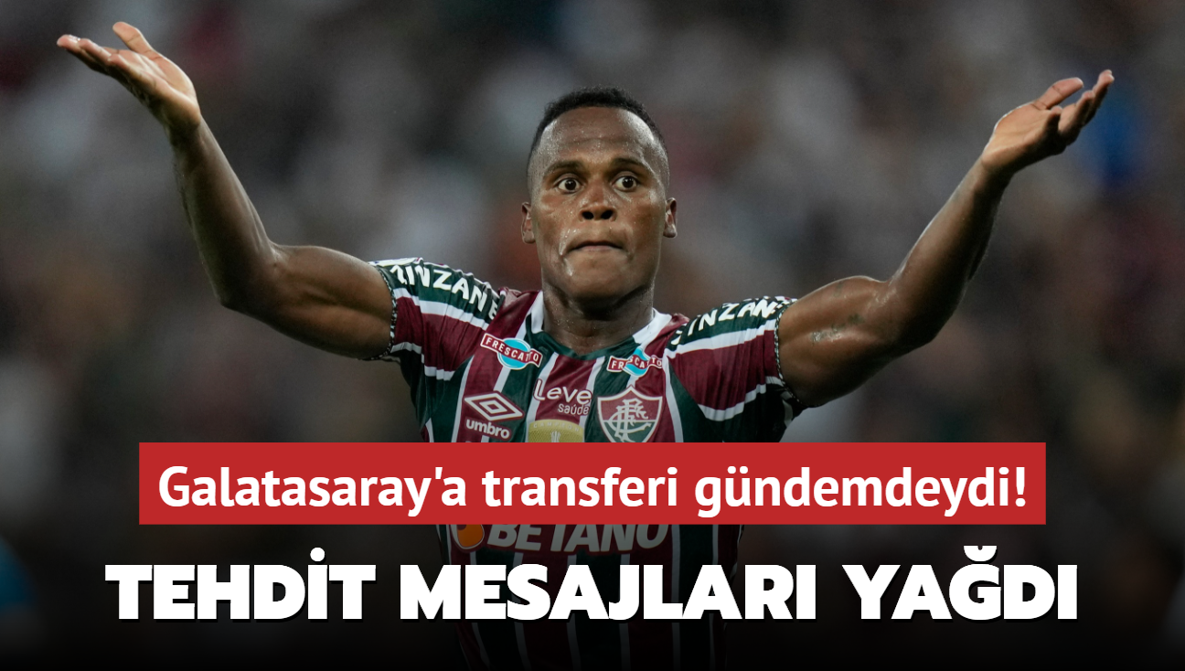 Galatasaray'a transferi gndemdeydi! Tehdit mesajlar yad