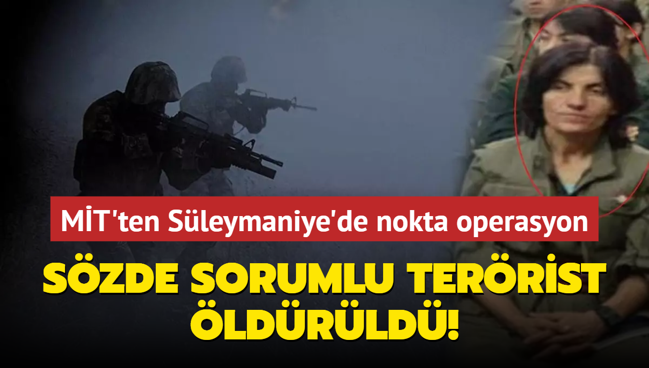 MT'ten Sleymaniye'de nokta operasyon... Szde sorumlu terrist ldrld! 