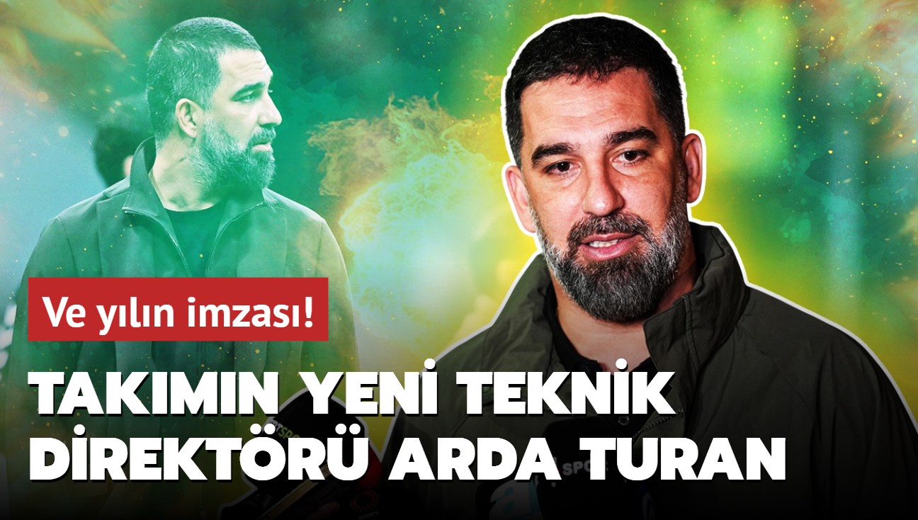 Yln imzas! Takmn yeni teknik direktr Arda Turan: Anlamay resmen duyurdular