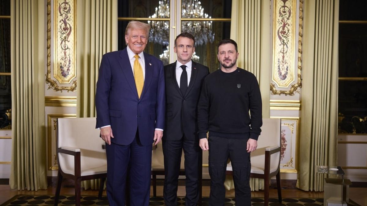 Zelenskiy, Trump ve Macron ile grt: G yoluyla bar mmkn