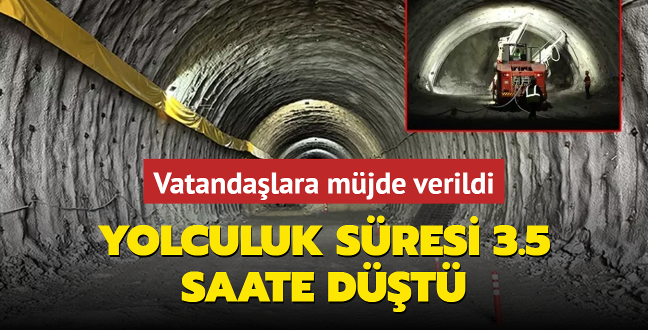 Vatandalara mjde verildi: Yolculuk sresi 3.5 saate dt