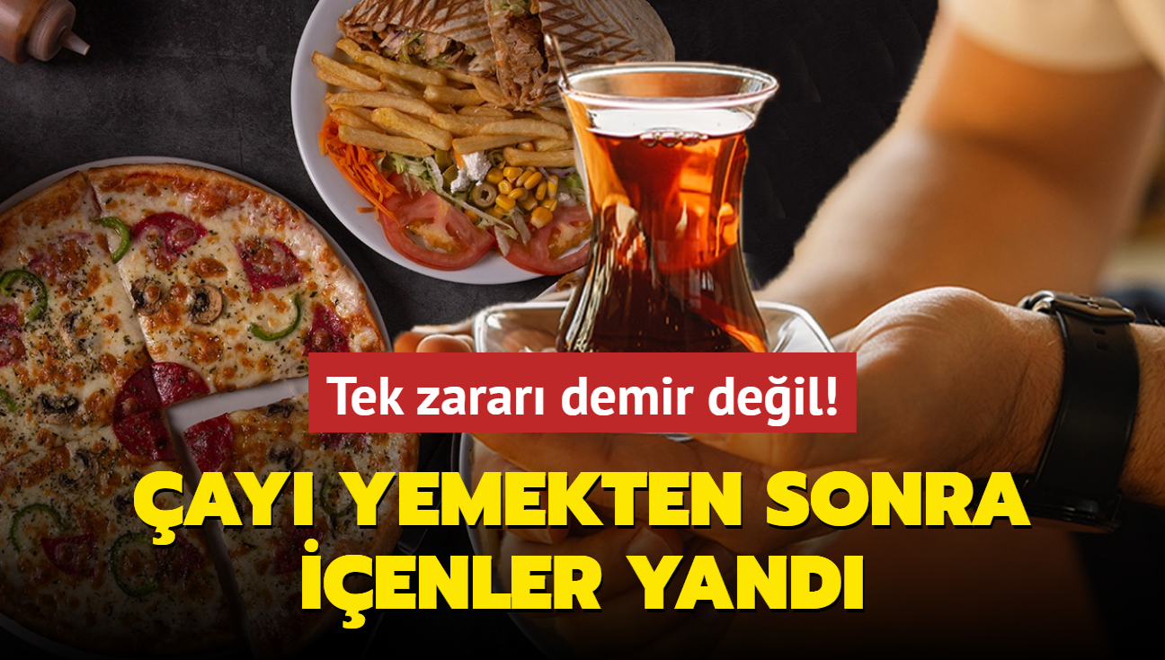 ay yemekten sonra ienler yand! Ne demir kalyor ne de