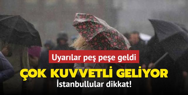 ok kuvvetli geliyor... Meteoroloji'den sar ve turuncu kodlu uyar! 