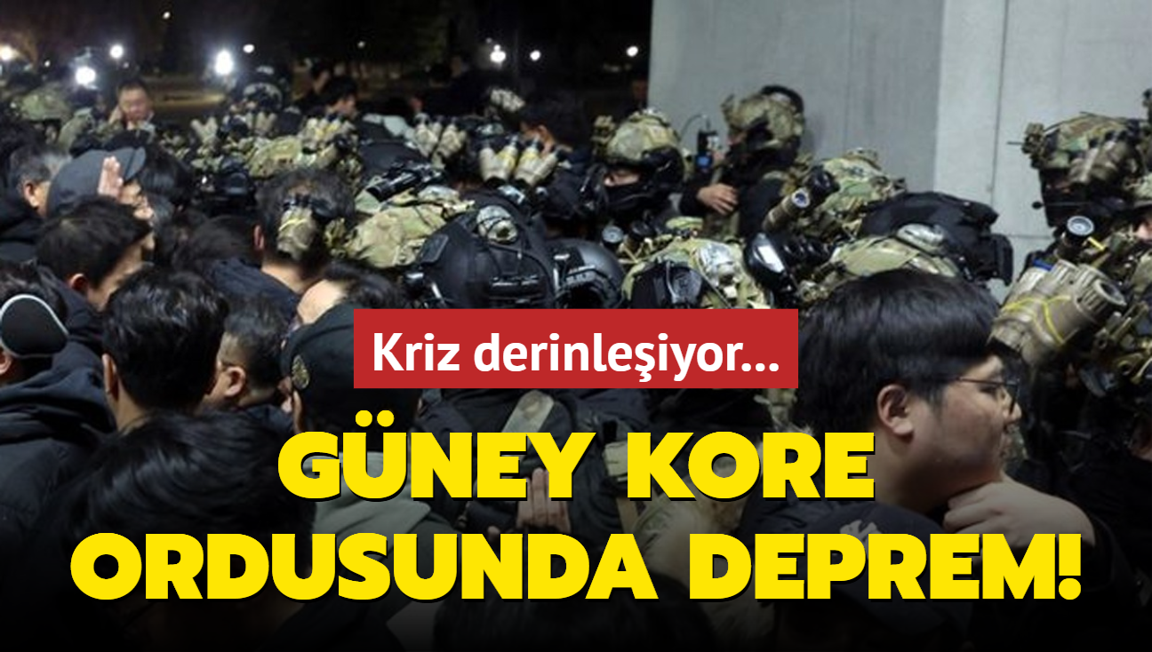 Kriz derinleiyor... Gney Kore ordusunda deprem!