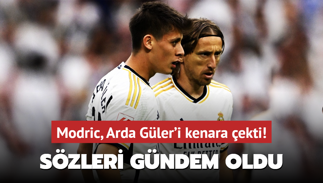 Modric, Arda Gler'i kenara ekti! Soyunma odasnda bizzat konutu: Syledikleri gndem oldu